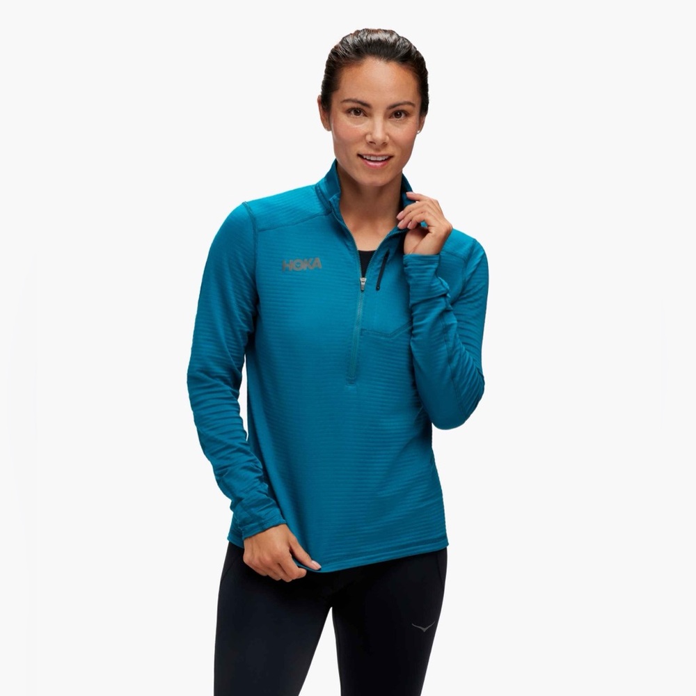 HOKA Women’s Teal Blue Half Zip